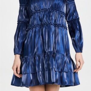 Cinq à Sept Navy Long Sleeve Dress